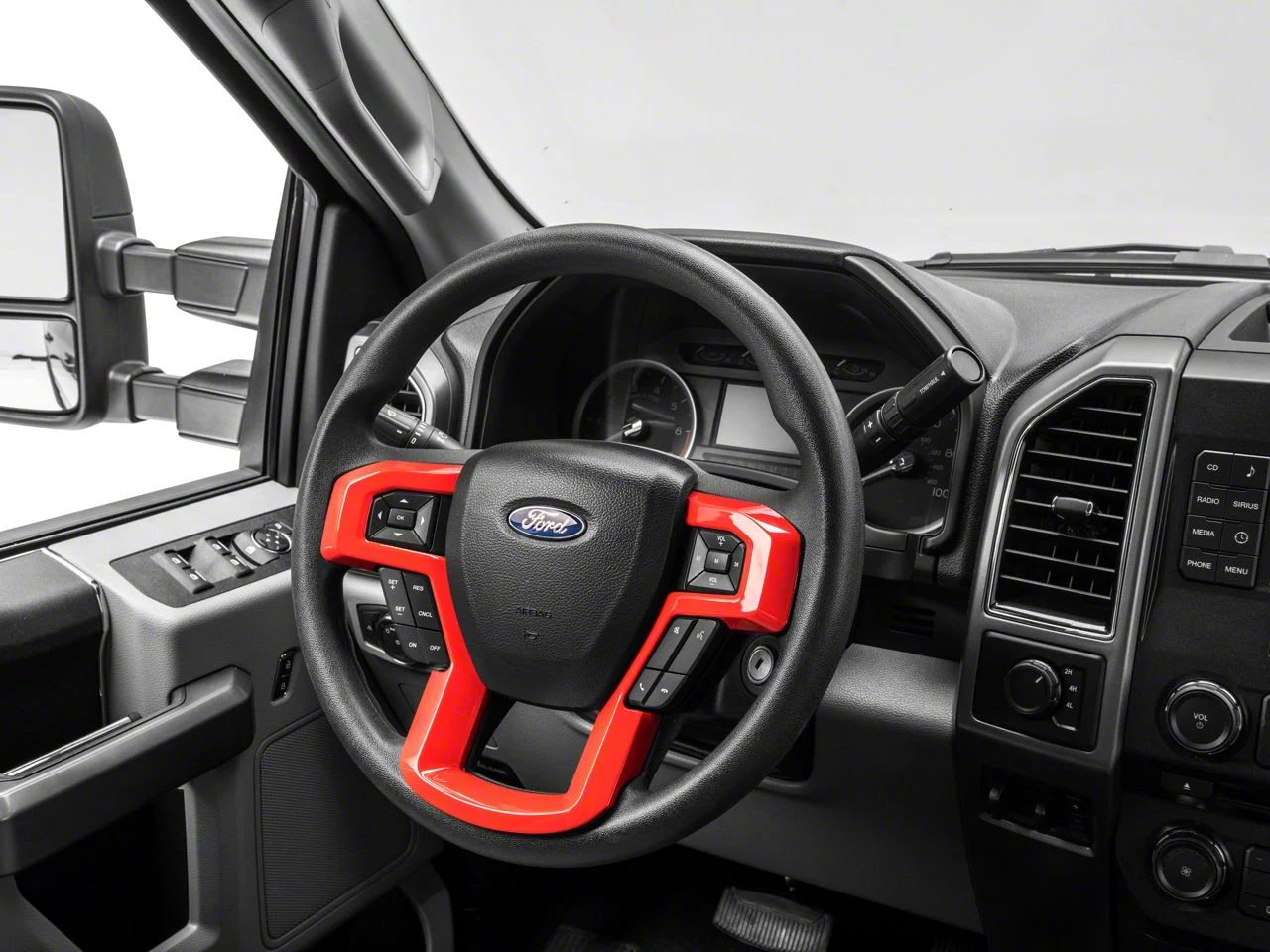 RedRock Steering Wheel Trim; Red (17-22 F-250 Super Duty)