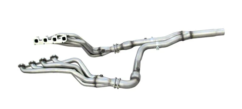American Racing Headers 1-7/8-Inch Long Tube Headers with Catted Y-Pipe and Pure Thunder Dual Exhaust System; Side Exit (10-14 6.2L F-150 Raptor)
