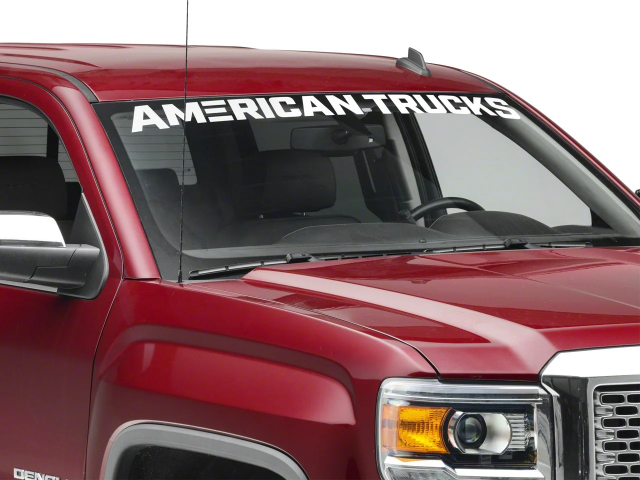SEC10 AmericanTrucks Windshield Banner; White (07-26 Sierra 1500)