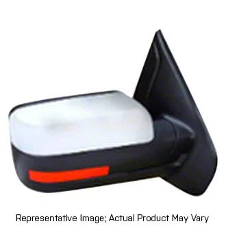Replacement Powered Heated Mirror; Driver Side; Chrome (11-14 F-150 w/ Signal, w/o Puddle Light, w/o Auto Dimmer)