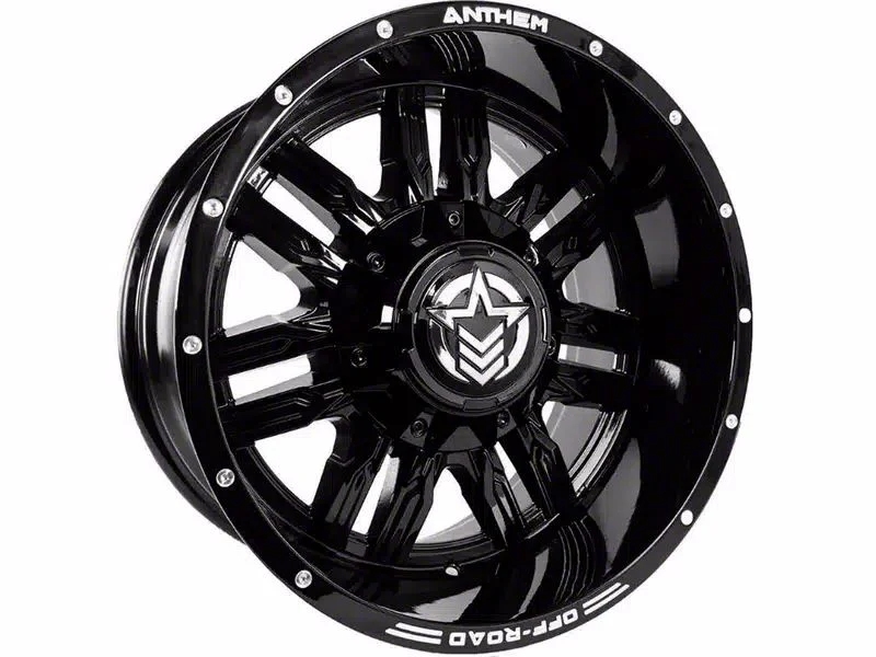 Anthem Off-Road Equalizer Gloss Black 5-Lug Wheel; 18x10; -24mm Offset (09-18 RAM 1500)