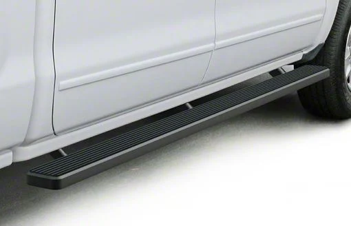 4-Inch iStep Running Boards; Black (07-18 Sierra 1500 Crew Cab)