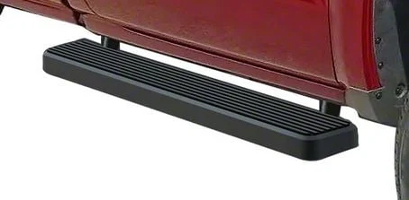 5-Inch iStep Running Boards; Black (07-18 Sierra 1500 Regular Cab)