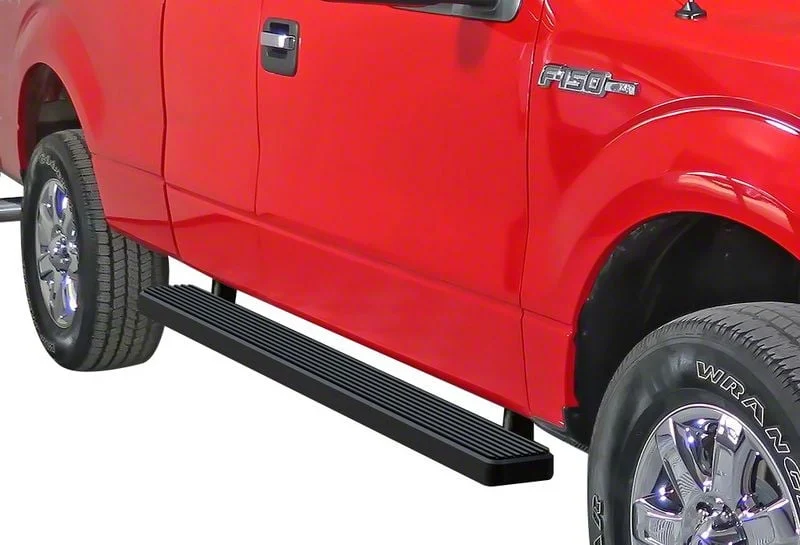 5-Inch iStep Running Boards; Black (09-14 F-150 SuperCab)