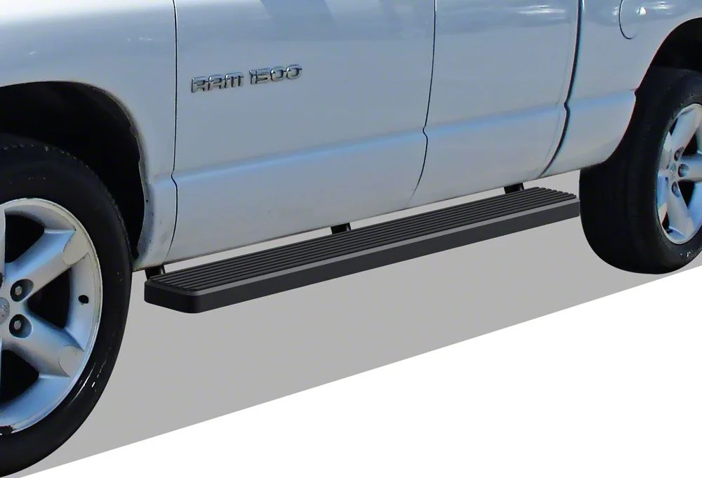 6-Inch iStep Running Boards; Black (02-08 RAM 1500 Quad Cab)