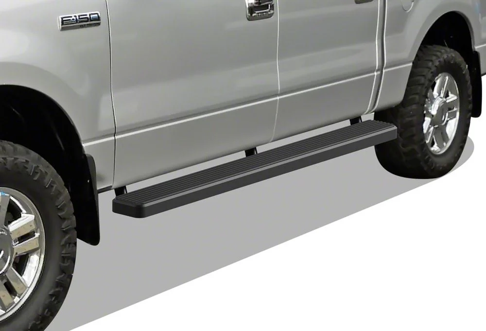 6-Inch iStep Running Boards; Black (04-08 F-150 SuperCrew)