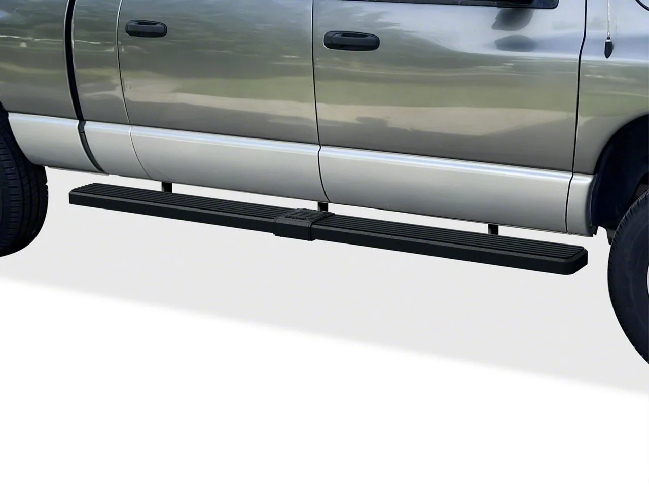 6-Inch iStep Running Boards; Black (06-08 RAM 1500 Mega Cab)