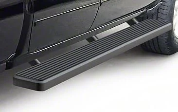 6-Inch iStep Running Boards; Black (07-18 Sierra 1500 Extended/Double Cab)