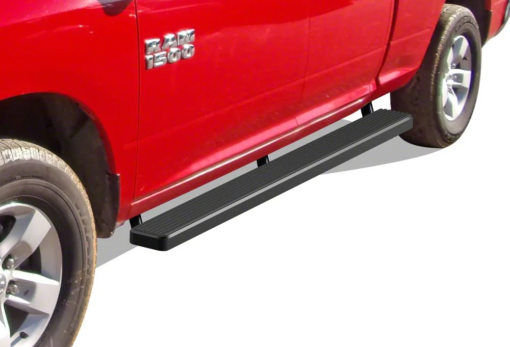6-Inch iStep Running Boards; Black (09-18 RAM 1500 Quad Cab)