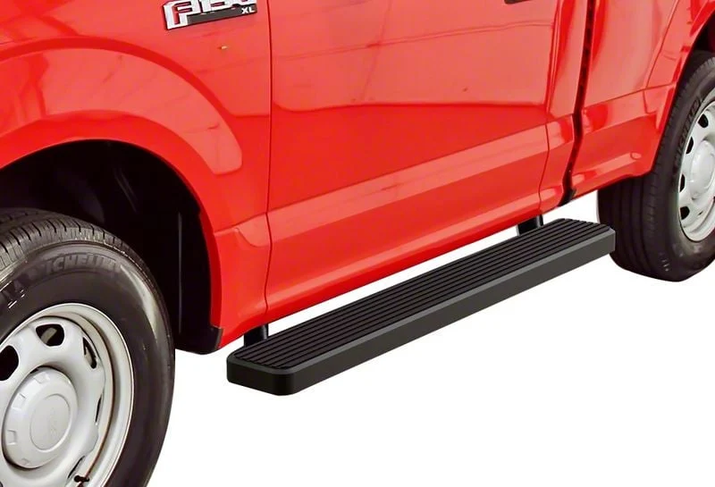 6-Inch iStep Running Boards; Black (15-26 F-150 Regular Cab)