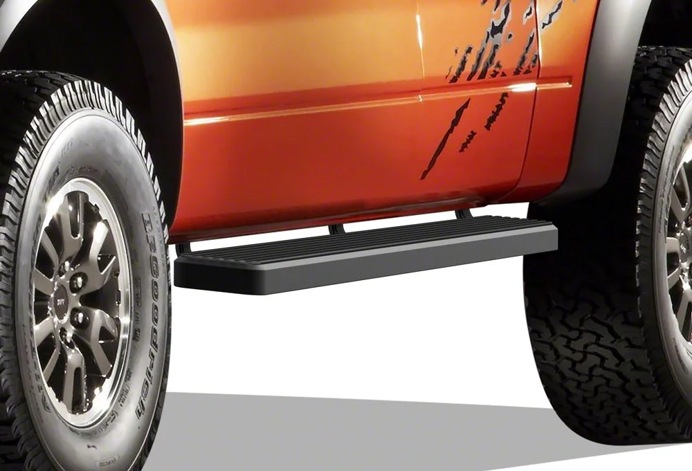 6-Inch iStep Running Boards; Black (15-26 F-150 SuperCab)