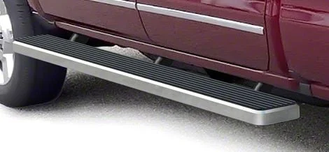 6-Inch iStep Running Boards; Hairline Silver (07-18 Sierra 1500 Crew Cab)