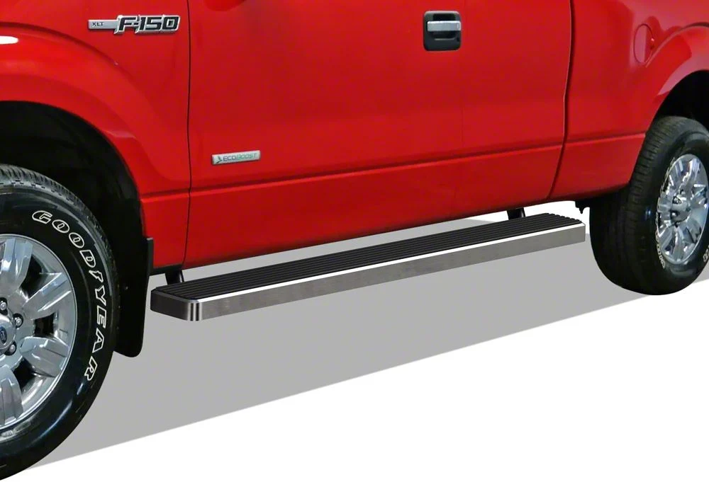 6-Inch iStep Running Boards; Hairline Silver (09-14 F-150 SuperCab)
