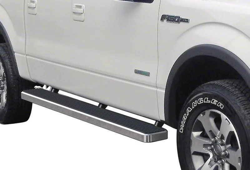 6-Inch iStep Running Boards; Hairline Silver (09-14 F-150 SuperCrew)