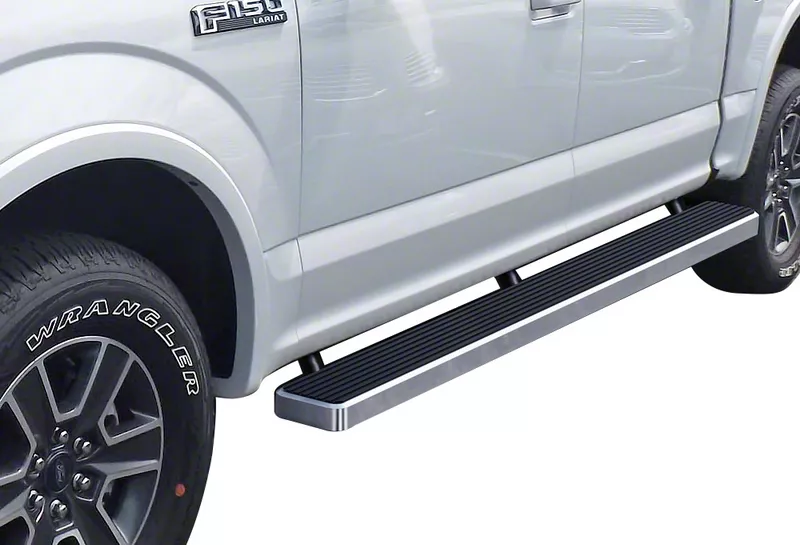 6-Inch iStep Running Boards; Hairline Silver (15-26 F-150 SuperCrew)