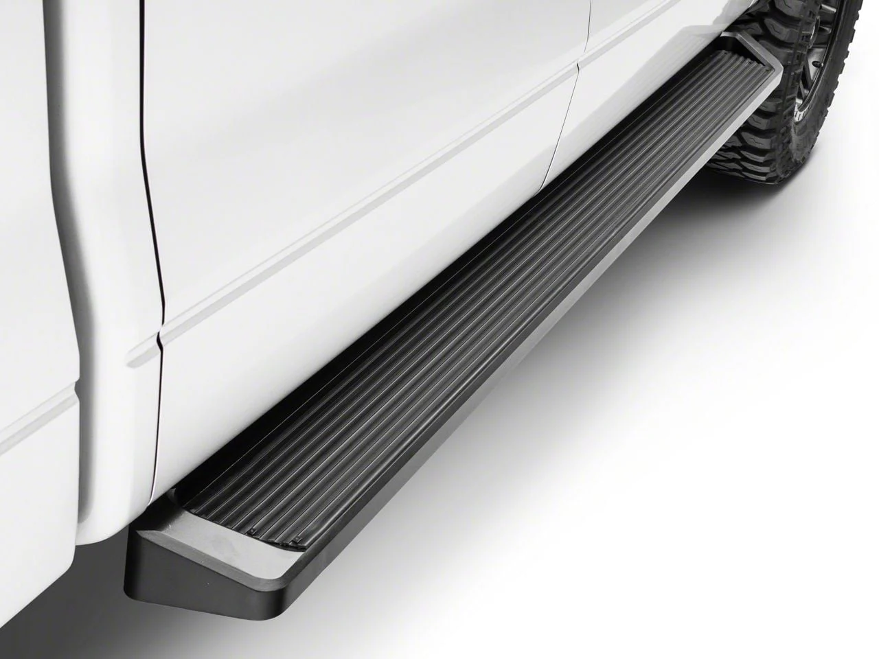 6-Inch iRunning Boards; Black (09-14 F-150 SuperCrew)
