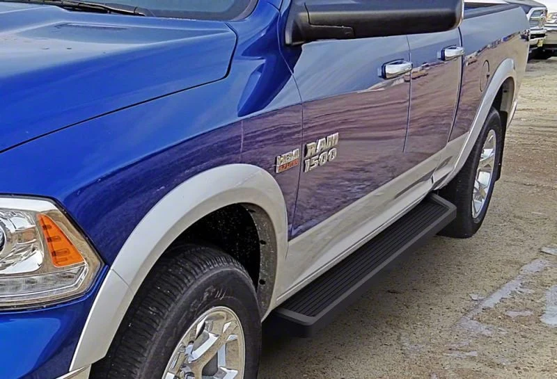 6-Inch iRunning Boards; Black (09-18 RAM 1500 Quad Cab)