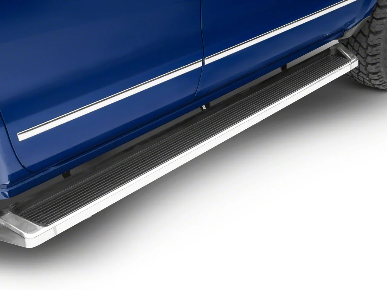 6-Inch iRunning Boards; Polished (07-18 Silverado 1500 Extended/Double Cab)