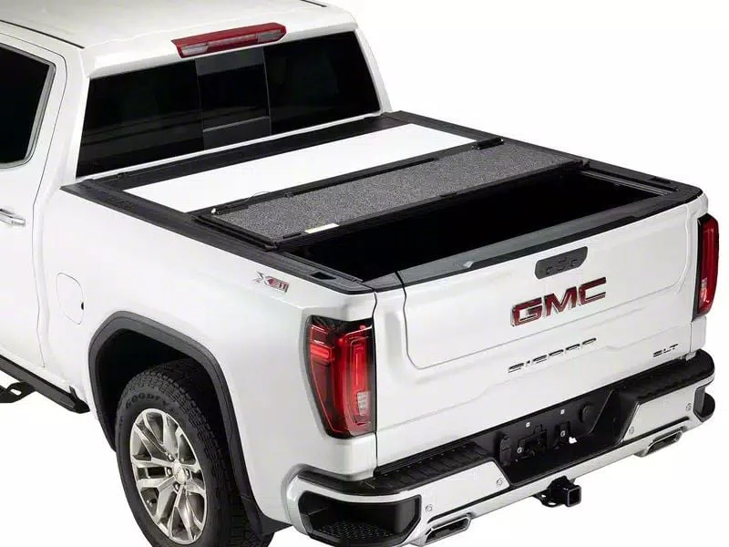 A.R.E. Fusion Tri-Fold Tonneau Cover; Pull Me Over Red (19-26 Silverado 1500 w/ 5.80-Foot Short Box)