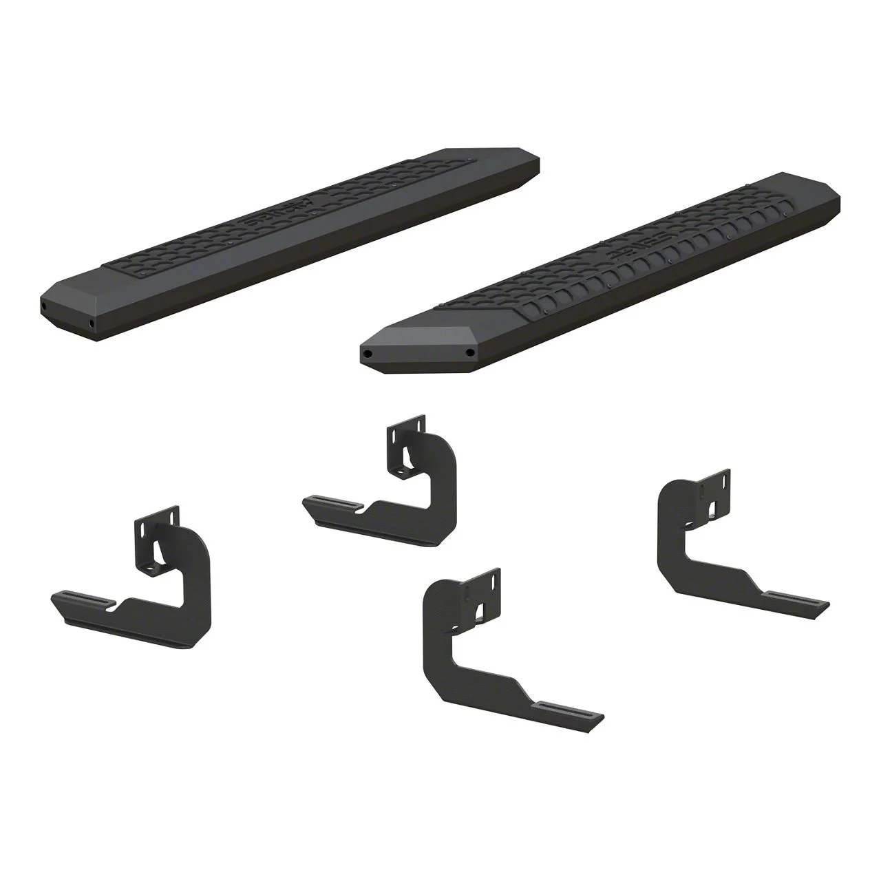 AdvantEDGE 5.50-Inch Side Step Bars; Carbide Black (04-14 F-150 Regular Cab)