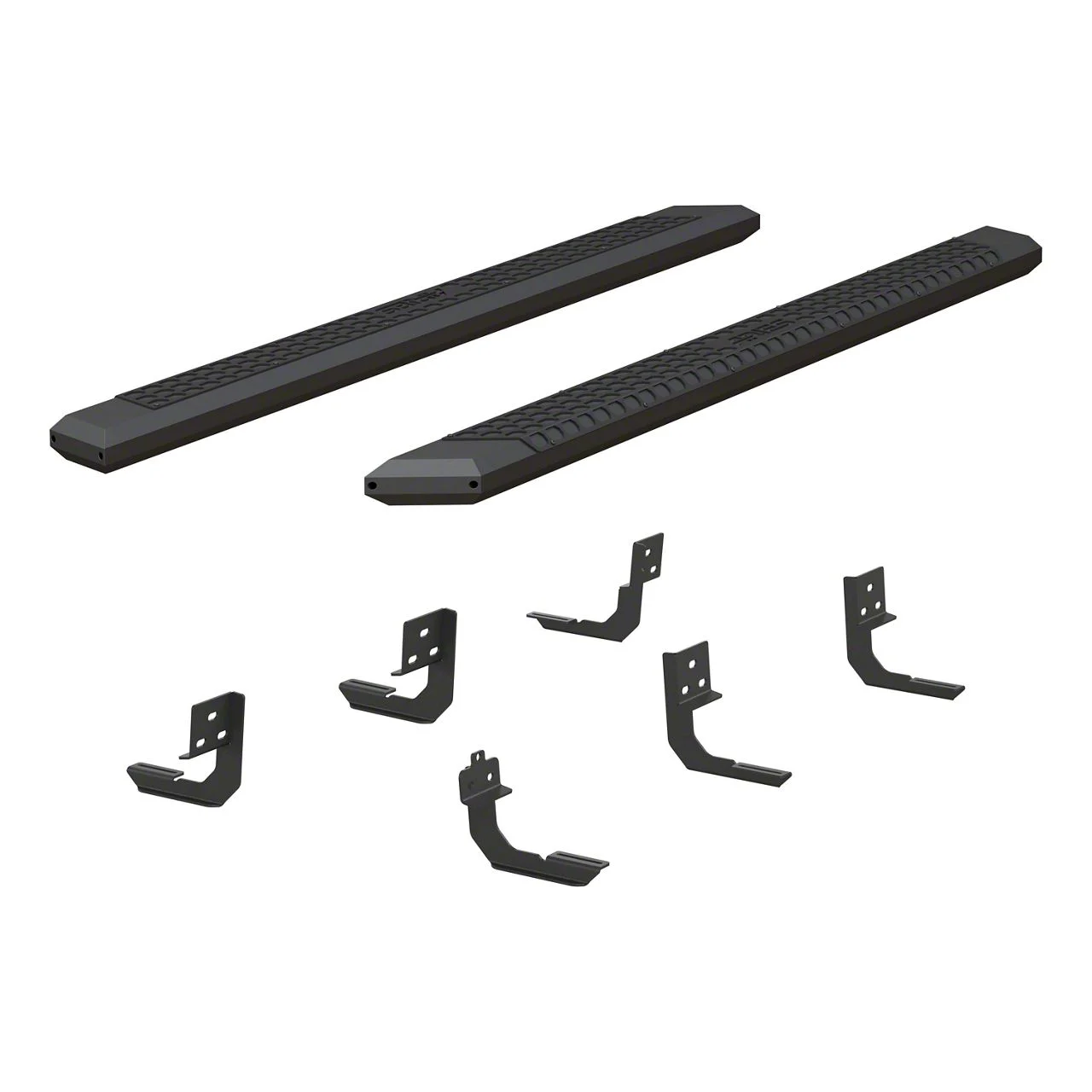 AdvantEDGE 5.50-Inch Side Step Bars; Carbide Black (09-18 RAM 1500 Crew Cab)