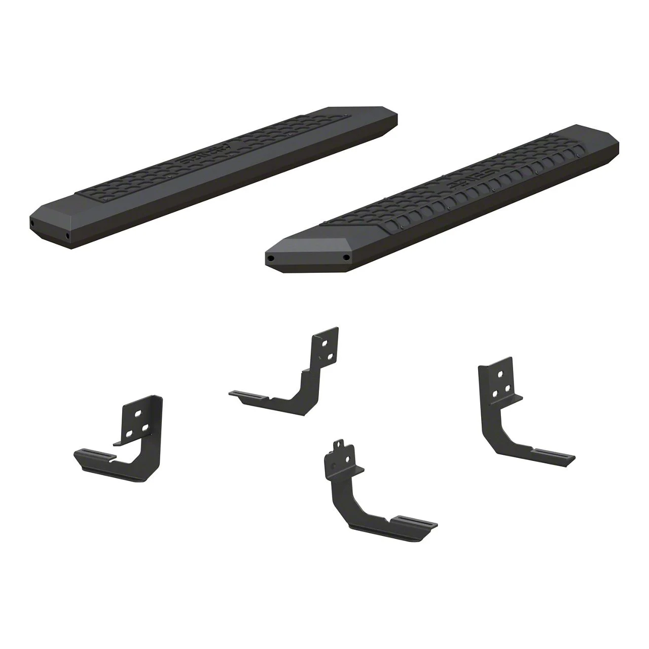 AdvantEDGE 5.50-Inch Side Step Bars; Carbide Black (09-18 RAM 1500 Regular Cab)