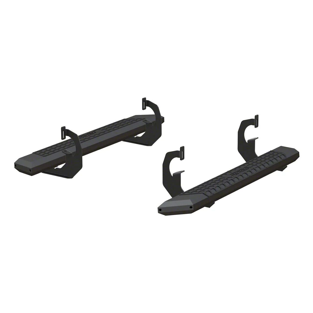 AdvantEDGE 5.50-Inch Side Step Bars; Carbide Black (14-18 Sierra 1500 Regular Cab)
