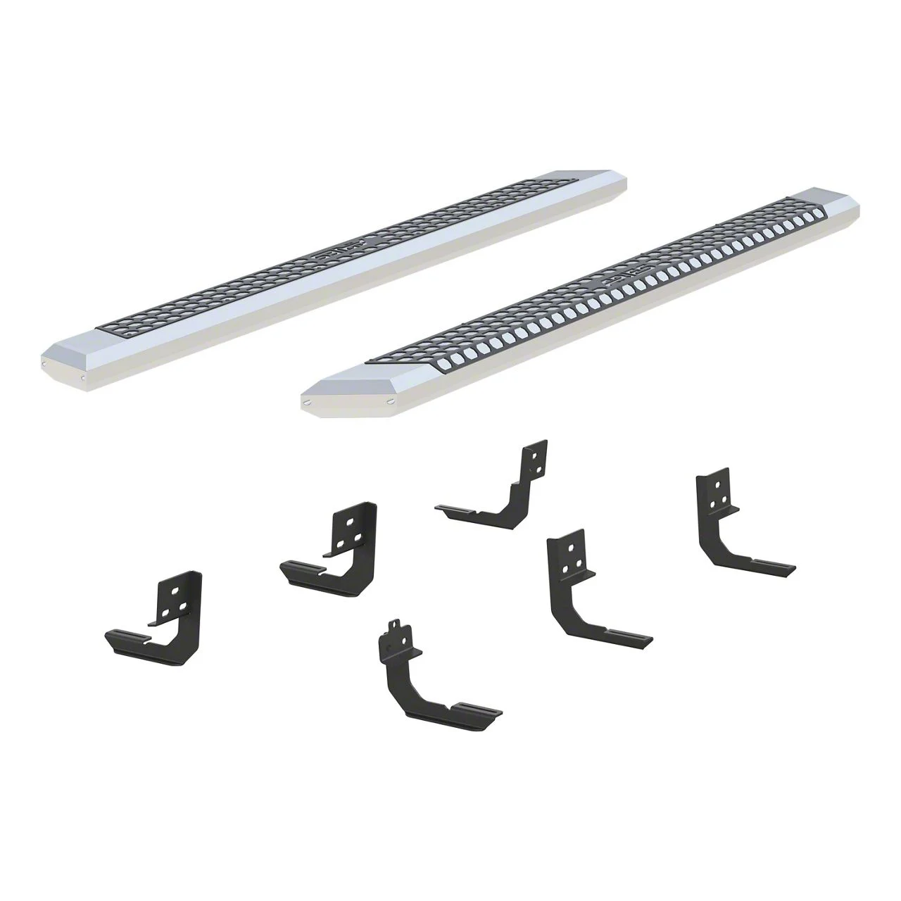 5.50-Inch AdvantEDGE Side Step Bars; Chrome (09-18 RAM 1500 Crew Cab)