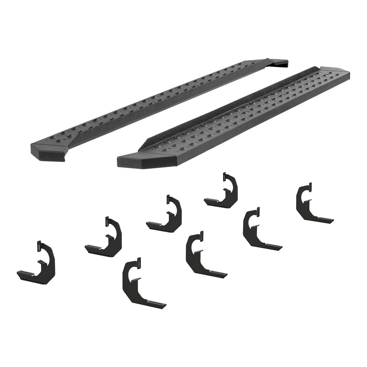 RidgeStep 6.50-Inch Running Boards; Textured Black (07-13 Sierra 1500 Crew Cab)
