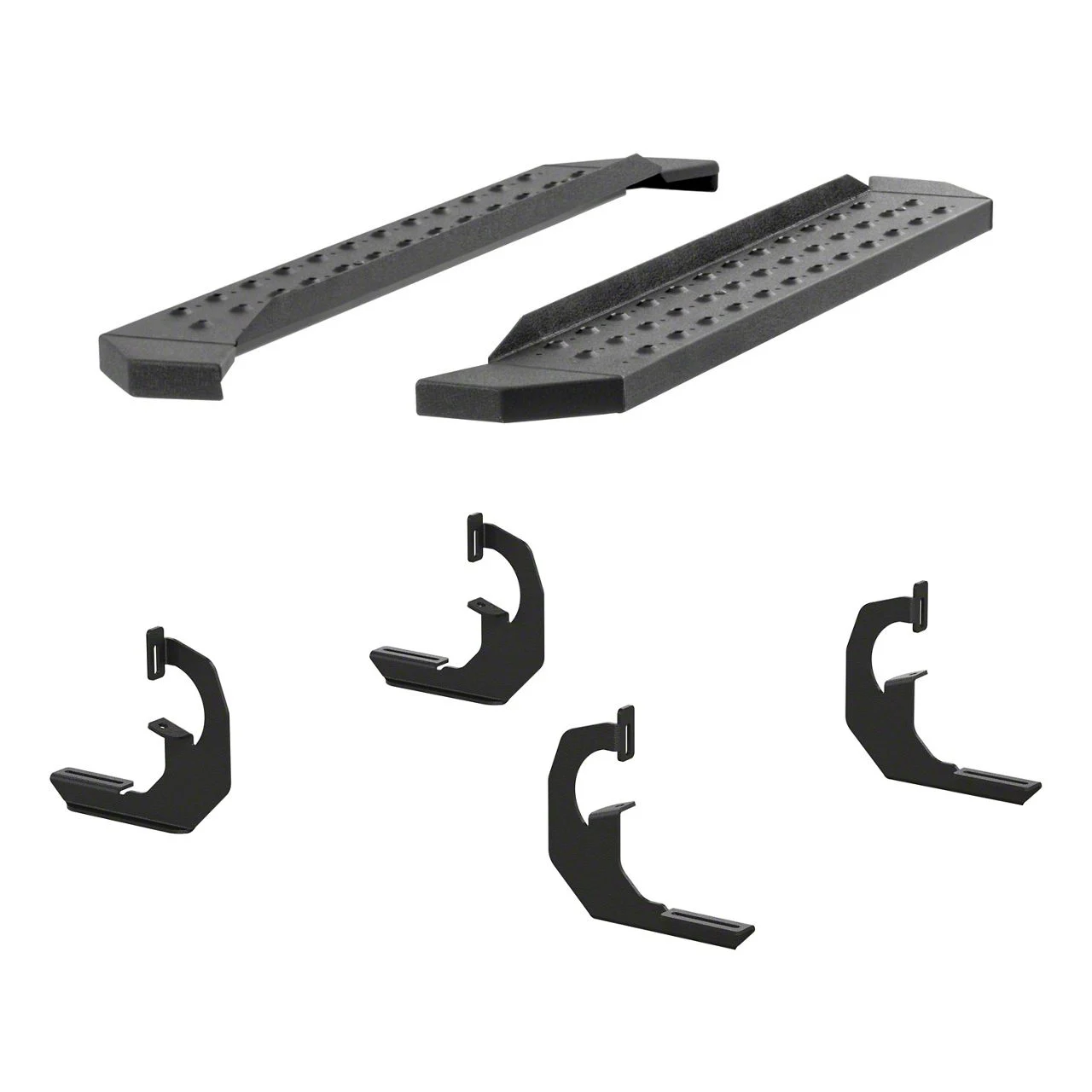RidgeStep 6.50-Inch Running Boards; Textured Black (14-18 Sierra 1500 Regular Cab)