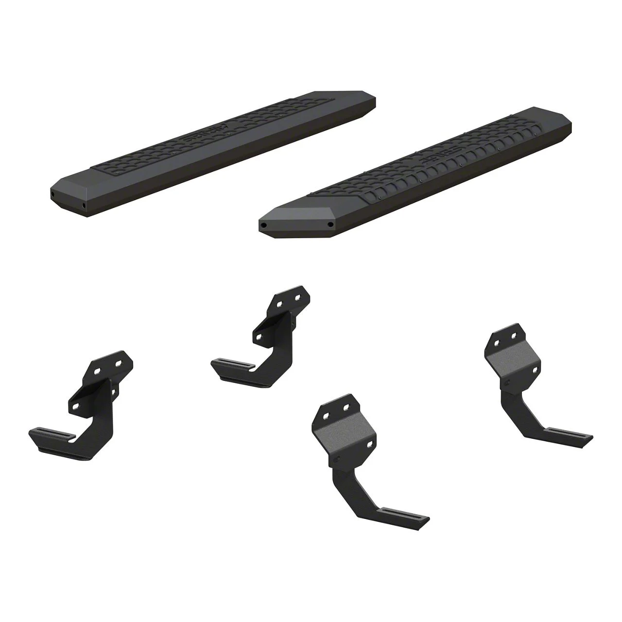 AdvantEDGE 5.50-Inch Side Step Bars; Carbide Black (17-26 F-250 Super Duty Regular Cab)