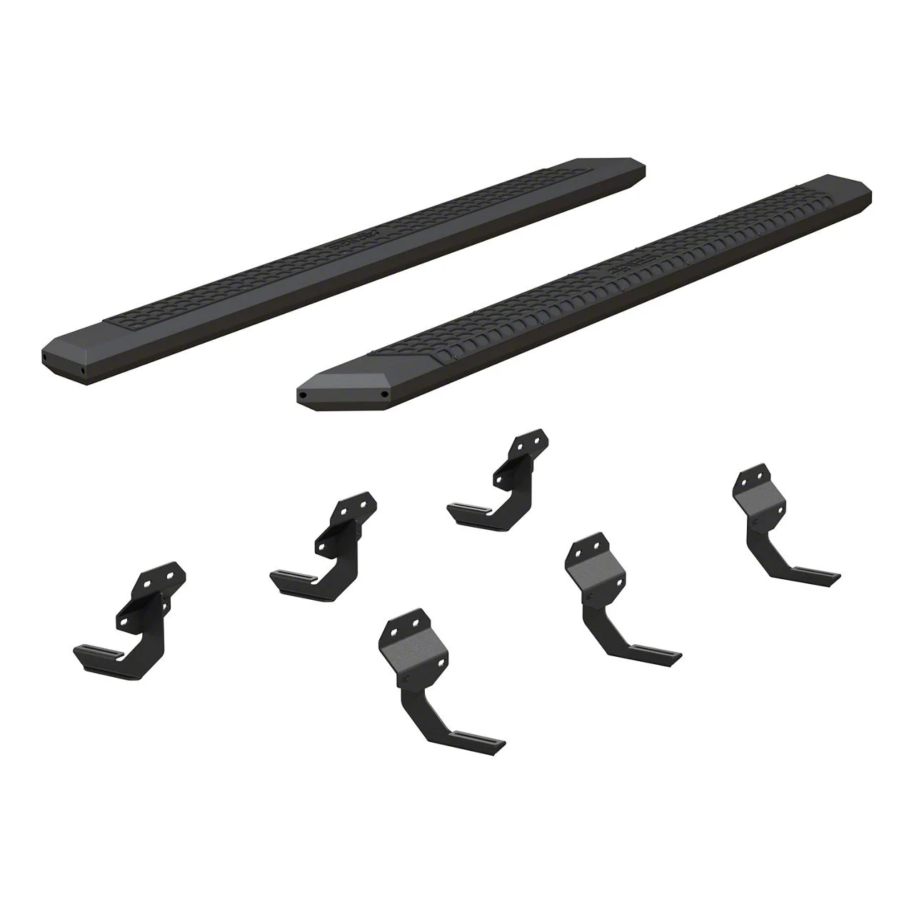 AdvantEDGE 5.50-Inch Side Step Bars; Carbide Black (17-26 F-250 Super Duty SuperCrew)