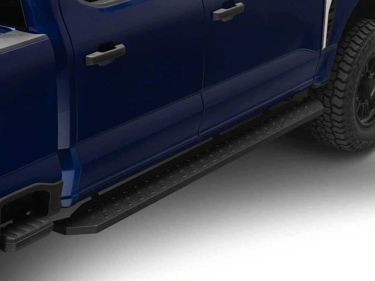 RidgeStep 6.50-Inch Running Boards; Textured Black (17-26 F-250 Super Duty SuperCrew)