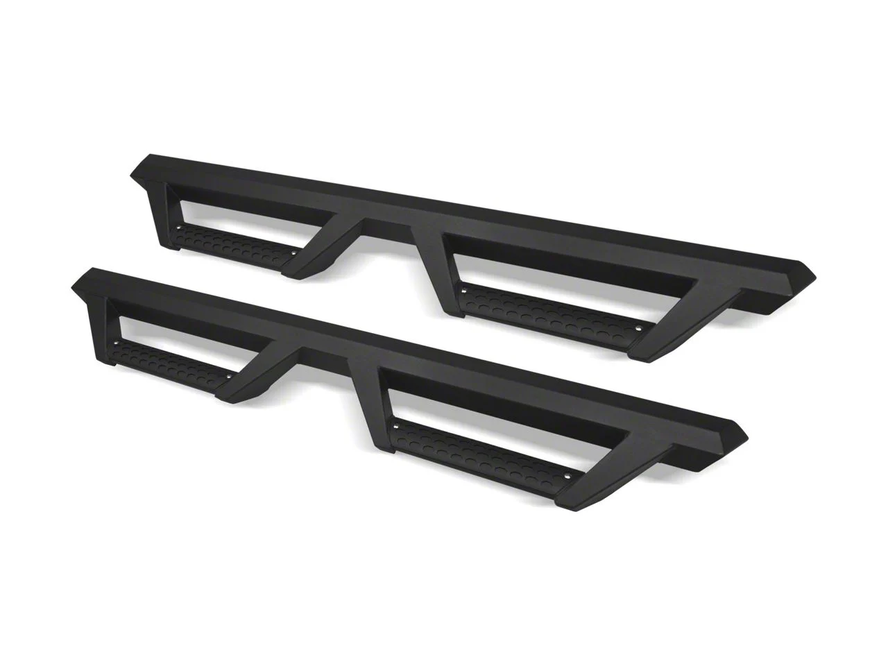AR Drop Side Step Bars; Matte Black (09-18 RAM 1500 Quad Cab)