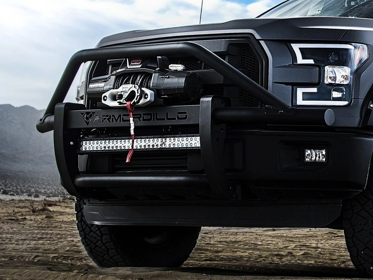 AR Pre-Runner Grille Guard; Matte Black (17-22 F-350 Super Duty)