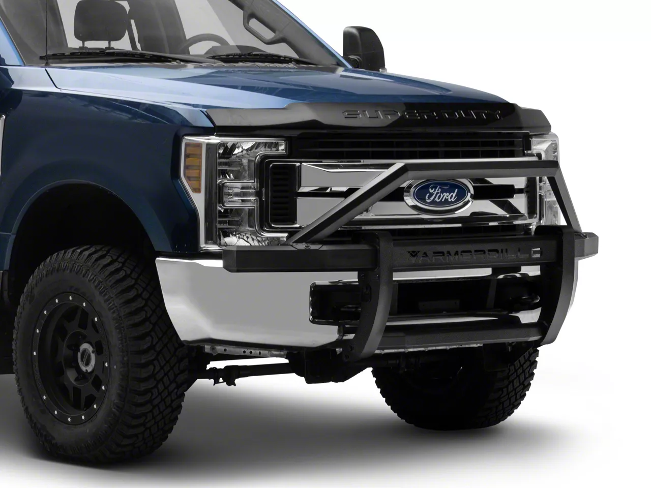 AR2 Pre-Runner Grille Guard; Matte Black (17-22 F-350 Super Duty)