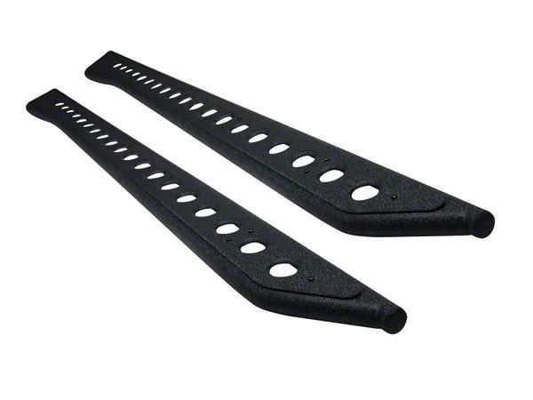 RS Series Running Boards; Textured Black (17-26 F-350 Super Duty SuperCrew)