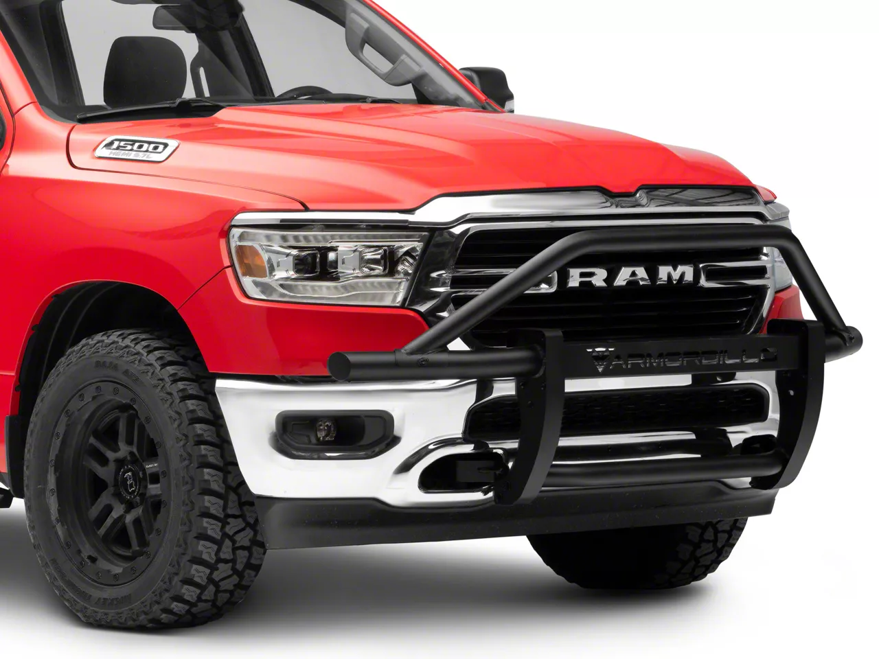 AR Pre-Runner Grille Guard; Matte Black (19-24 RAM 1500, Excluding EcoDiesel, Rebel & TRX)
