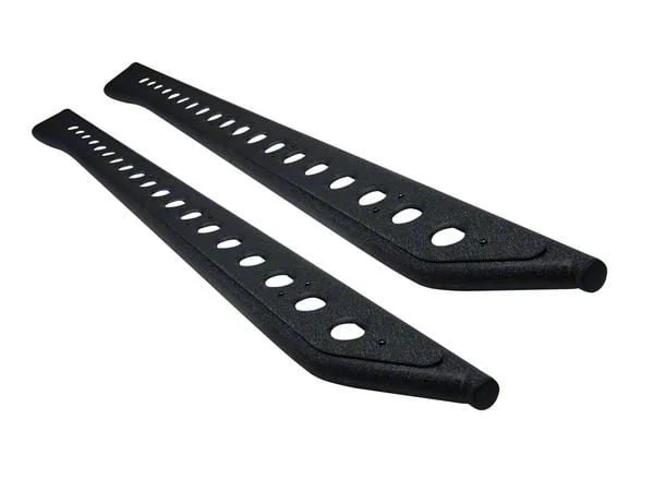 RS Series Running Boards; Textured Black (20-26 Silverado 2500 HD Double Cab)
