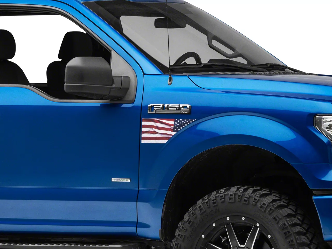 SEC10 Printed Fender Flag; Red, White and Blue (15-20 F-150)