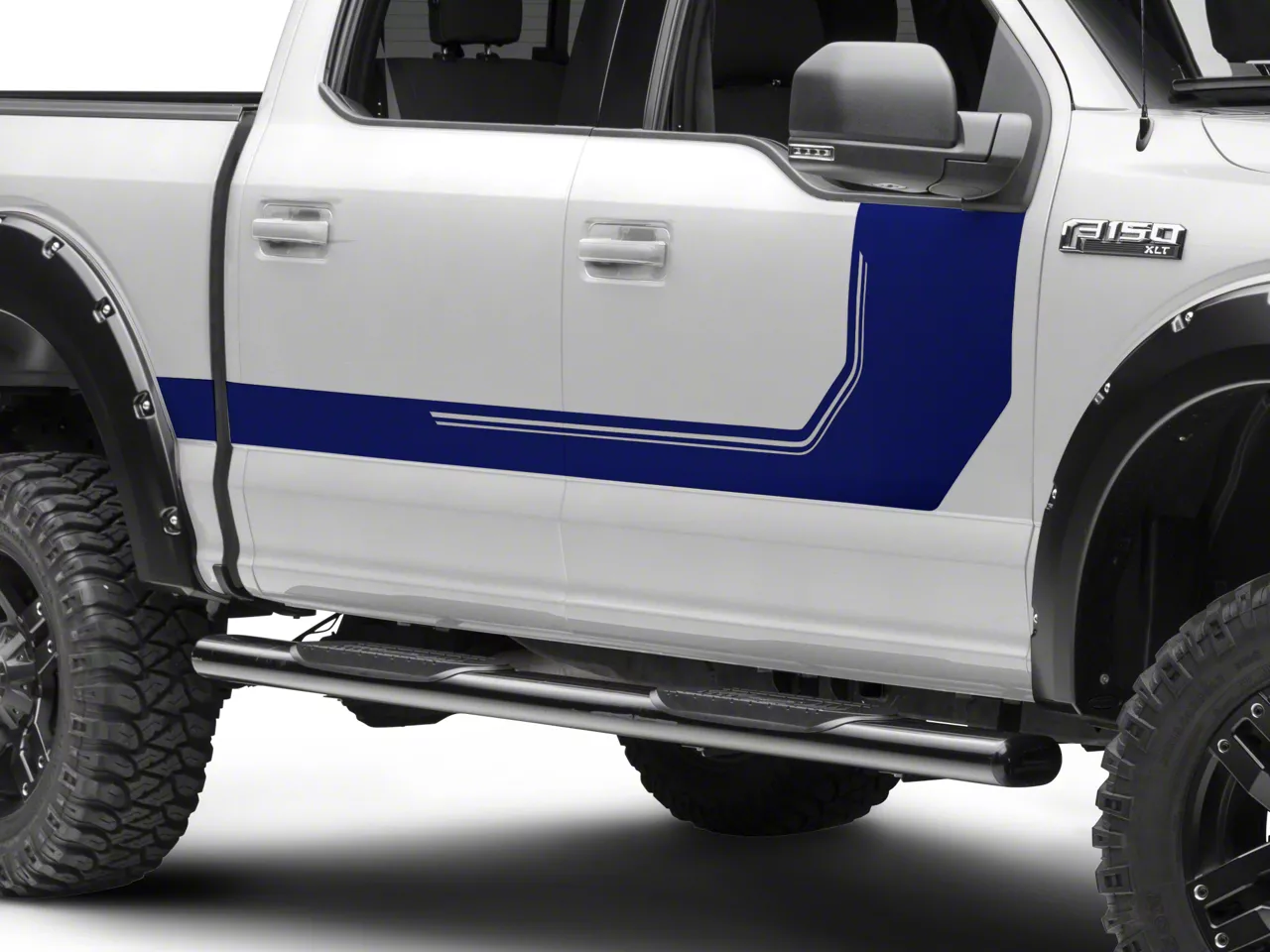 SEC10 Side Graphics; Blue (17-22 F-250 Super Duty)