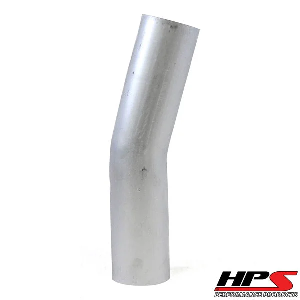 HPS 2.5" OD 15 Degree Bend 6061 Aluminum Elbow Pipe 16 Gauge w/ 2 1/2" CLR