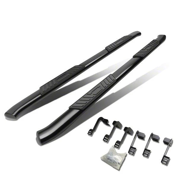 5-Inch Nerf Side Step Bars; Black (09-18 RAM 1500 Quad Cab)