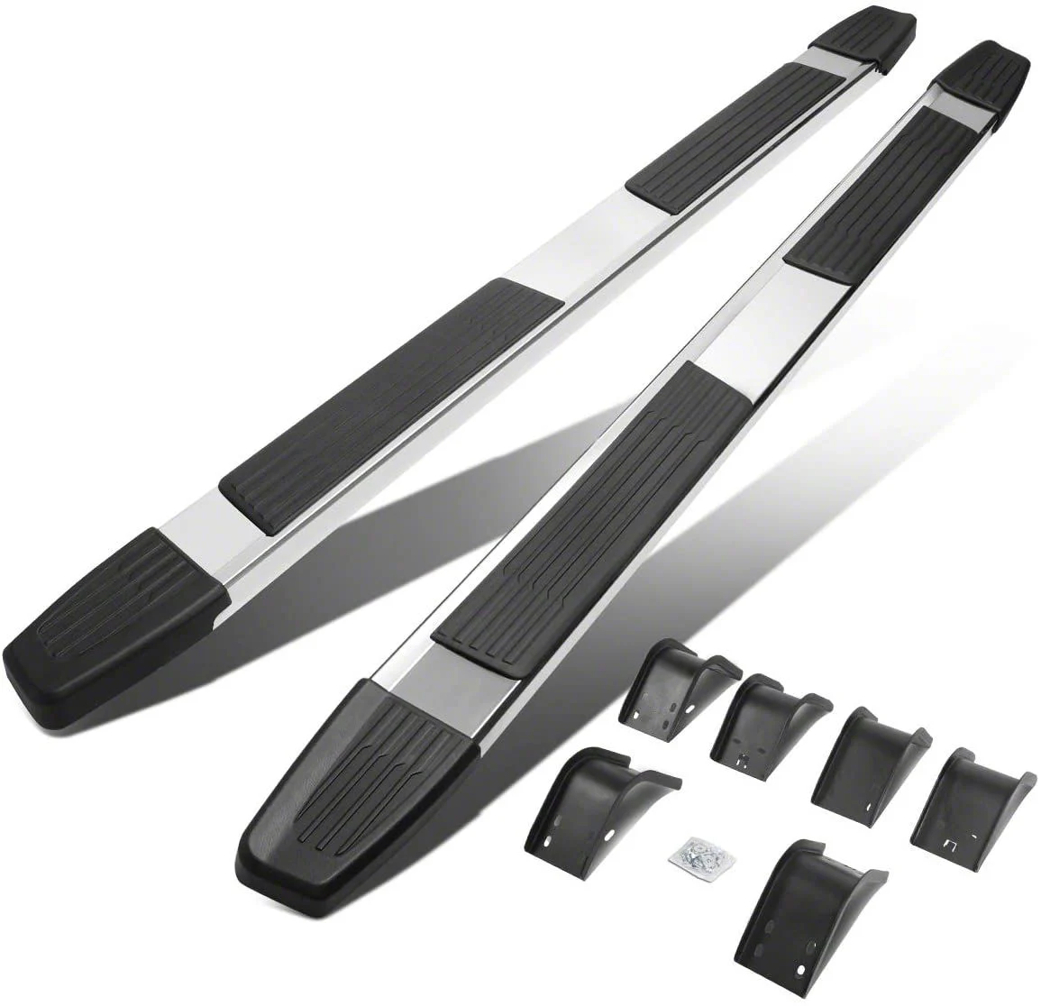5.25-Inch Running Boards; Stainless Steel (09-18 RAM 1500 Quad Cab)