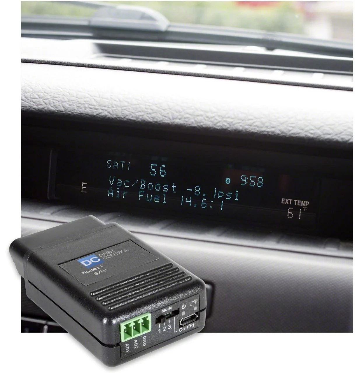 Auto Meter DashControl OBDII Display Controller (09-14 F-150 w/ Green Dot Matrix Radio Display)