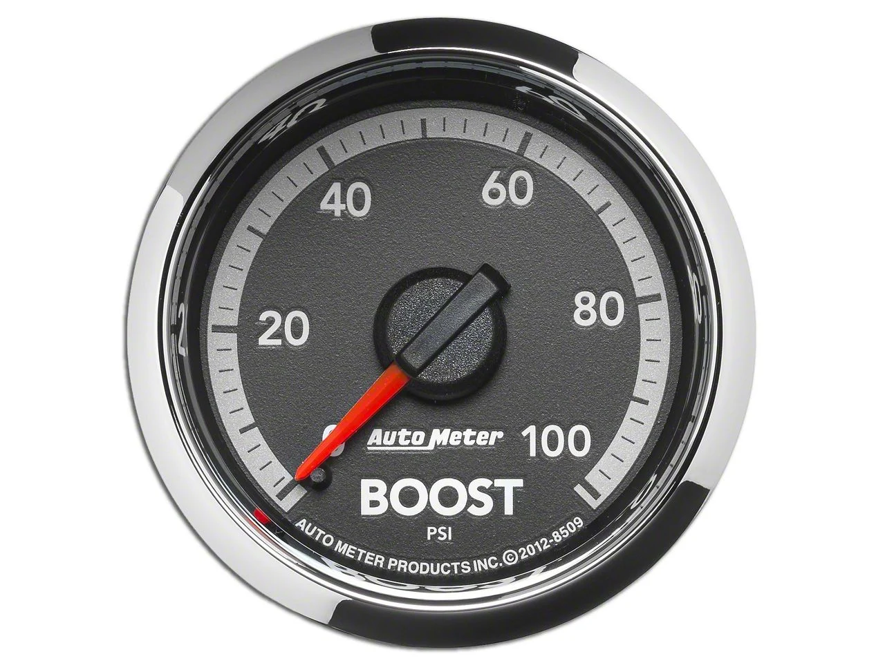 Auto Meter Gen 4 Dodge Factory Match Series 2-1/16-Inch Boost Gauge; 0-100 PSI; Mechanical (09-18 RAM 1500)