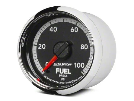 Auto Meter Gen 4 Dodge Factory Match Series 2-1/16-Inch Fuel Pressure Gauge; 0-100 PSI; Digital Stepper Motor (09-18 RAM 1500)