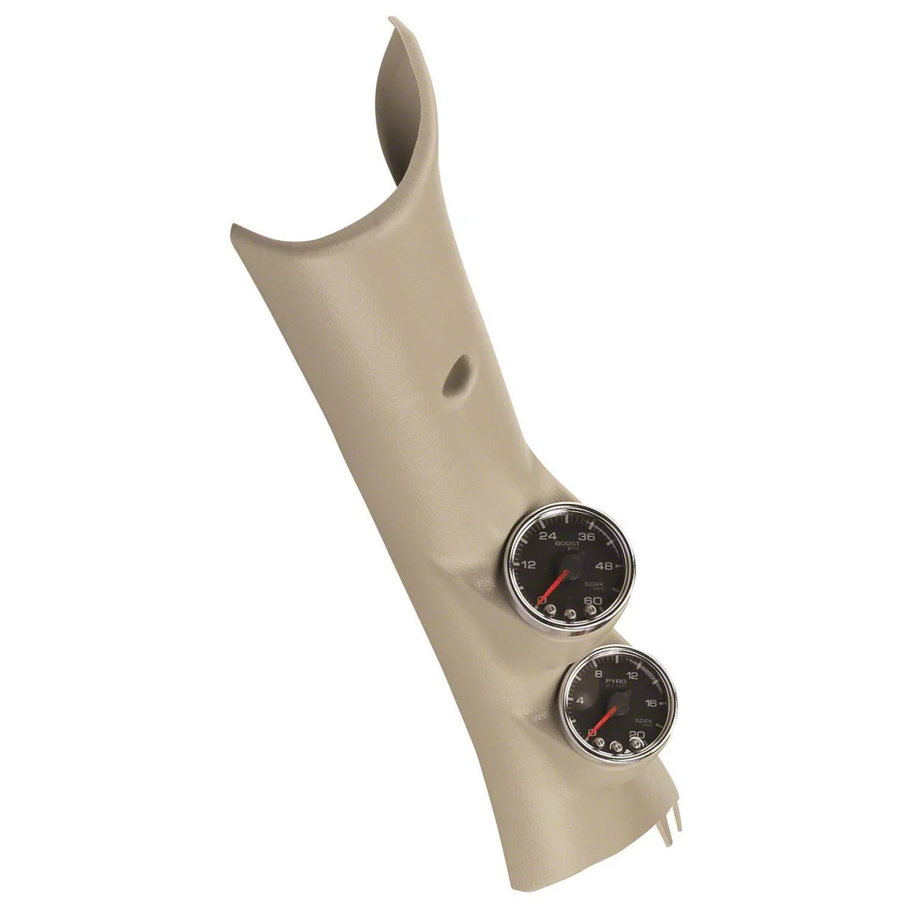 Auto Meter Spek-Pro Series A-Pillar Diesel Gauge Kit; Boost/EGT (10-15 RAM 2500)