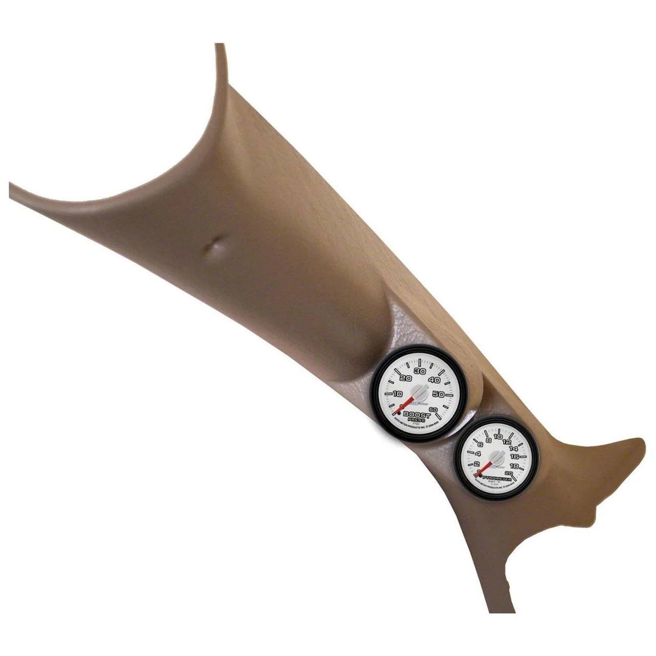 Auto Meter Gen 3 Dodge Factory Match Series A-Pillar Diesel Gauge Kit; Boost/EGT (03-09 RAM 2500)