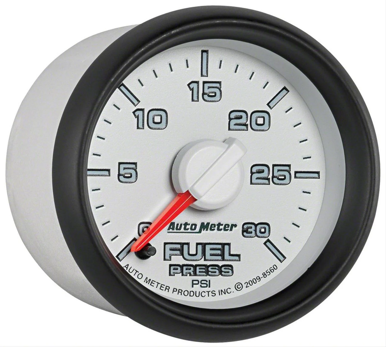 Auto Meter Gen 3 Dodge Factory Match Series 2-1/16-Inch Fuel Pressure Gauge; 0-30 PSI; Digital Stepper Motor (07-09 6.7L RAM 2500)
